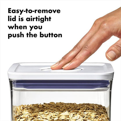 Good Grips POP Container - Airtight Food Storage - Big Square Short 2.8 Qt Ideal for 5 lbs of sugar, cookies or crackers