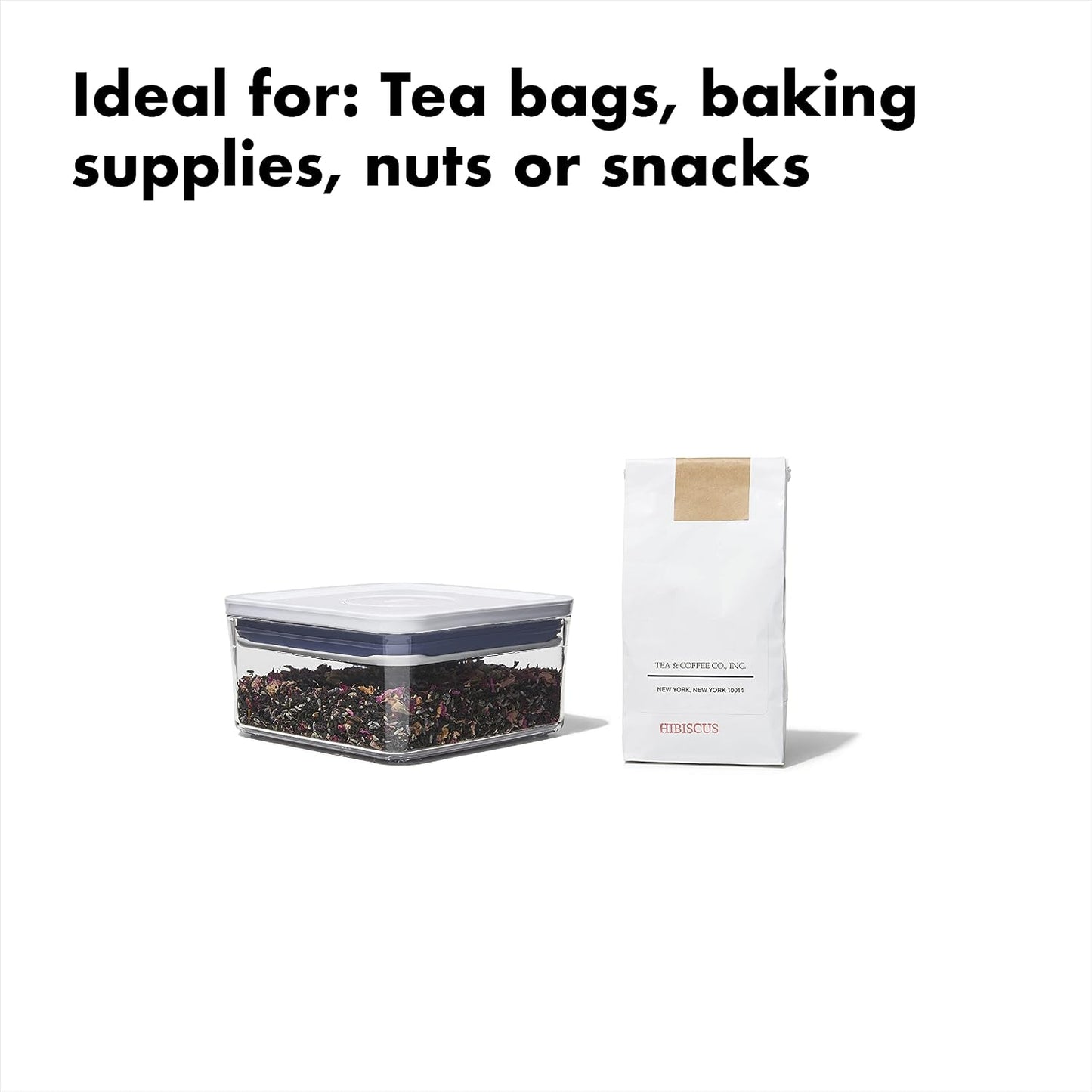 Good Grips POP Container - Airtight Food Storage - Big Square Short 2.8 Qt Ideal for 5 lbs of sugar, cookies or crackers