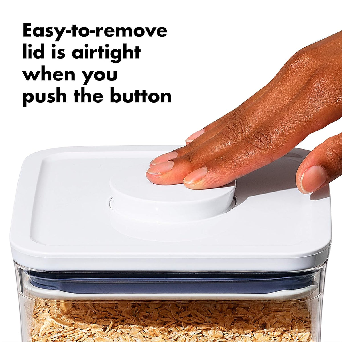 Good Grips POP Container - Airtight Food Storage - Big Square Short 2.8 Qt Ideal for 5 lbs of sugar, cookies or crackers