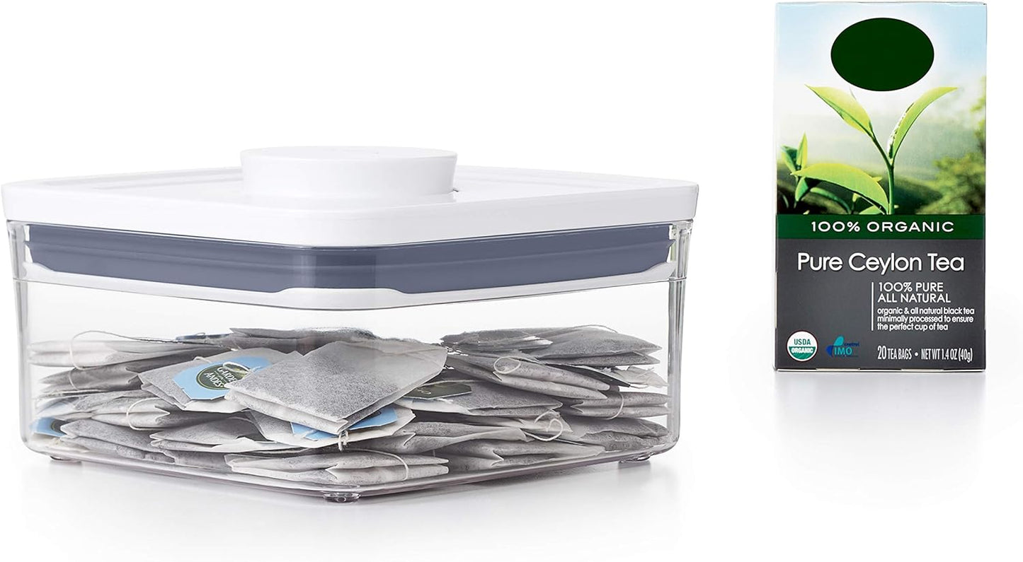 Good Grips POP Container - Airtight Food Storage - Big Square Short 2.8 Qt Ideal for 5 lbs of sugar, cookies or crackers