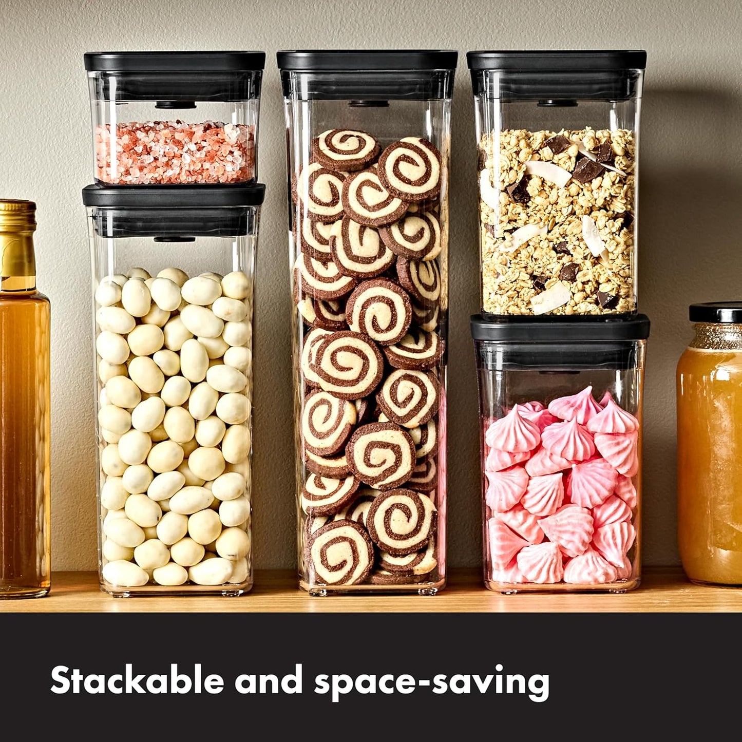 Good Grips POP Container - Airtight Food Storage - Big Square Short 2.8 Qt Ideal for 5 lbs of sugar, cookies or crackers