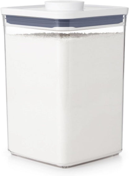 Good Grips POP Container - Airtight Food Storage - Big Square Short 2.8 Qt Ideal for 5 lbs of sugar, cookies or crackers