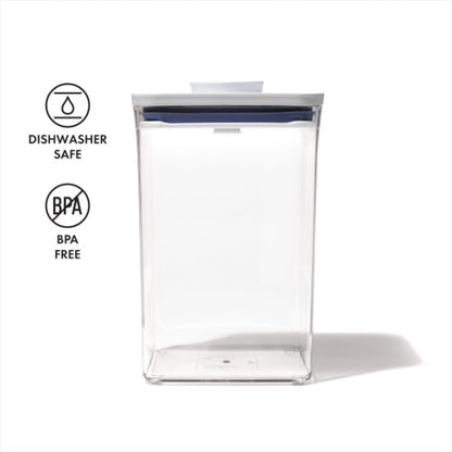 Good Grips POP Container - Airtight Food Storage - Big Square Short 2.8 Qt Ideal for 5 lbs of sugar, cookies or crackers