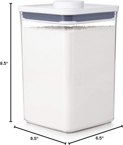 Good Grips POP Container - Airtight Food Storage - Big Square Short 2.8 Qt Ideal for 5 lbs of sugar, cookies or crackers