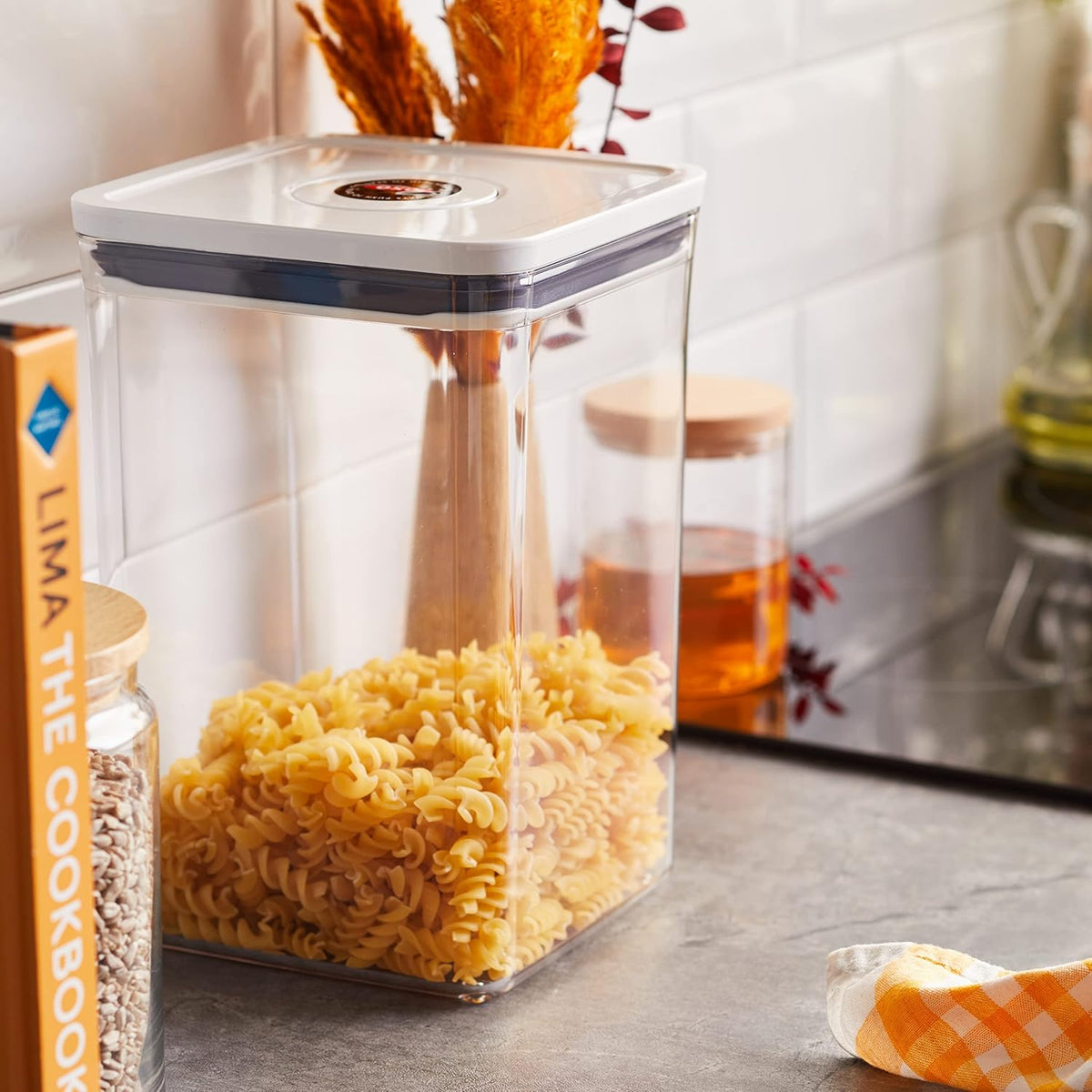 Good Grips POP Container - Airtight Food Storage - Big Square Short 2.8 Qt Ideal for 5 lbs of sugar, cookies or crackers