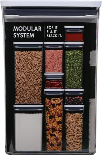 Good Grips POP Container - Airtight Food Storage - Big Square Short 2.8 Qt Ideal for 5 lbs of sugar, cookies or crackers