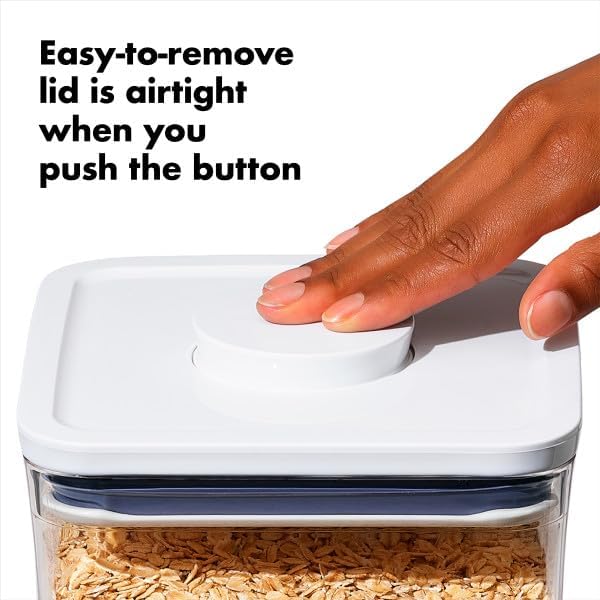 Good Grips POP Container - Airtight Food Storage - Big Square Short 2.8 Qt Ideal for 5 lbs of sugar, cookies or crackers