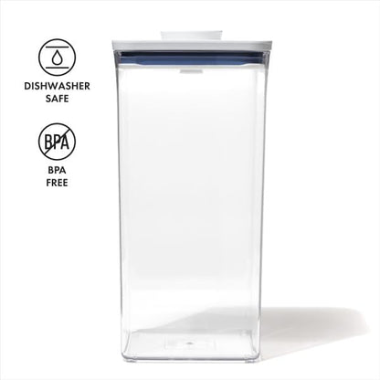 Good Grips POP Container - Airtight Food Storage - Big Square Short 2.8 Qt Ideal for 5 lbs of sugar, cookies or crackers