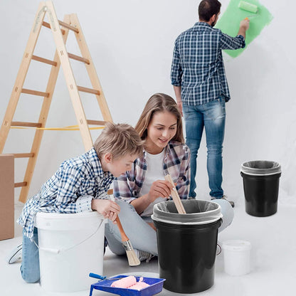 Paint Strainer Bag, 5 Gallon Paint Strainer with Elastic Top Opening White Fine Mesh Filters Bag for Paint Gardening