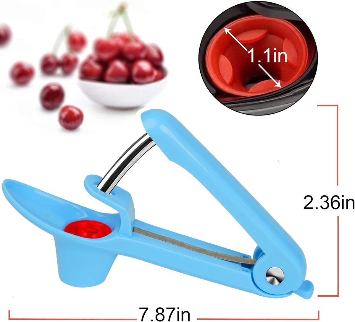 Cherry Pitter Tool Pit Remover, Multiple Cherry Seed Remover, 7 Holes Cherry Stoner Pitter Quick Release, Multiple Cherry Pit Remover Cherries Jam