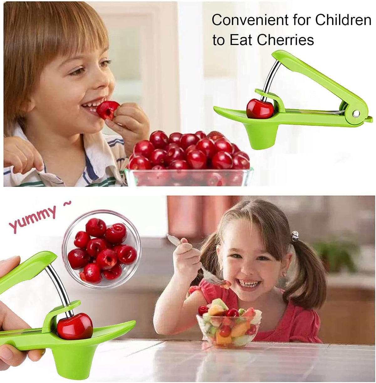 Cherry Pitter Tool Pit Remover, Multiple Cherry Seed Remover, 7 Holes Cherry Stoner Pitter Quick Release, Multiple Cherry Pit Remover Cherries Jam