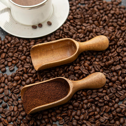Wooden Scoops for Canisters Acacia Wooden Scoop for Jars Mini Measuring Spoons for Ground Coffee Scoops Wood Scoops for Seasoning Bath Salt Laundry Detergent Shovel Measuring-Multipurpose
