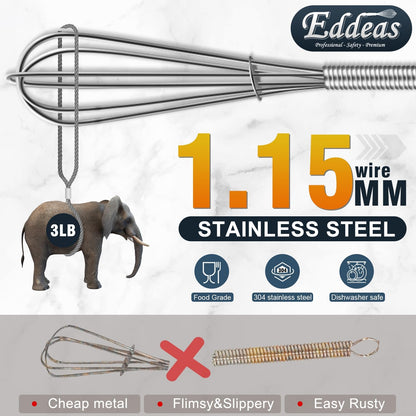 Mini whisks, Small Whisk 304 Stainless steel for Whisking 5",7 inch