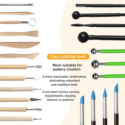 Professional Clay Rolling Pin, 17 Inch Non-Stick Clay Roller for Pottery and Slab Making –Duty Pottery Tool with Ergonomic Handles, Essential for Art Studios