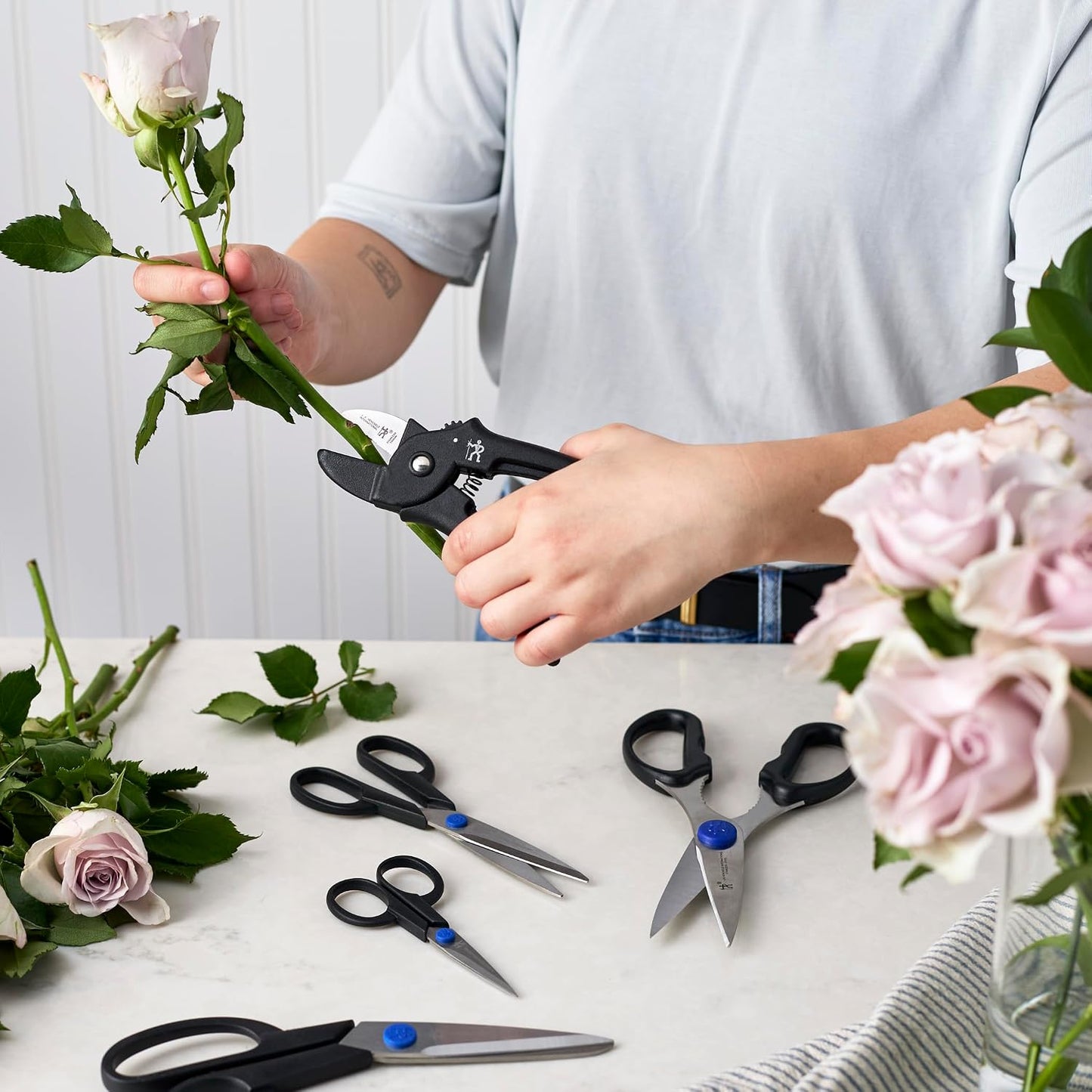 Kitchen Shears for Herbs, 2-pc, Dishwasher Safe, Heavy Duty, Stainless Steel, Take A Part Shears