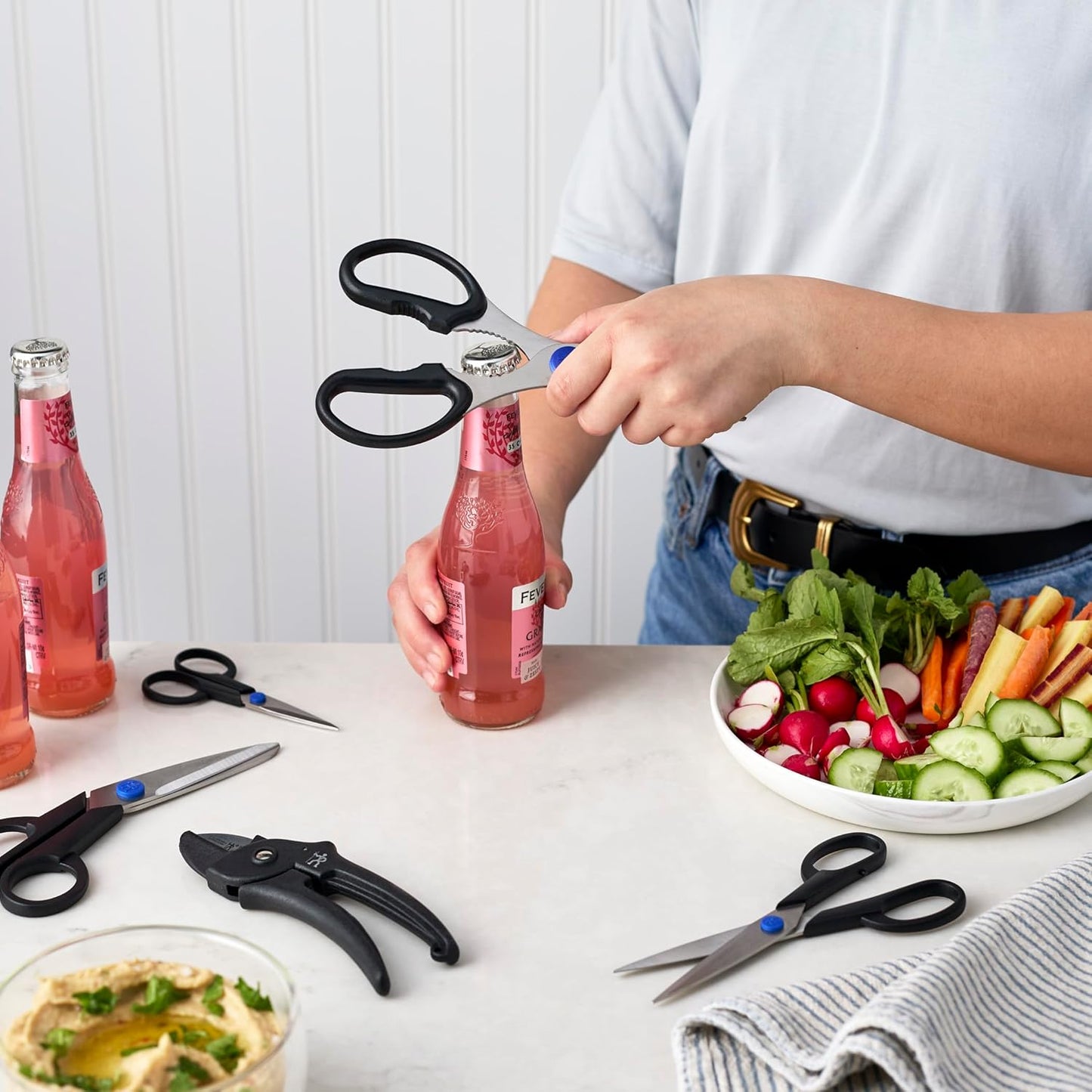 Kitchen Shears for Herbs, 2-pc, Dishwasher Safe, Heavy Duty, Stainless Steel, Take A Part Shears