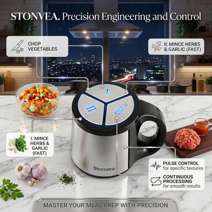 Electric Garlic Peeler & Chopper 300W – Automatic Garlic Peeler Machine with 2L Jar & Dual Blades, Electric Garlic Mincer, Vegetable Chopper & Silicone Garlic Peeler Skin Remover Tool