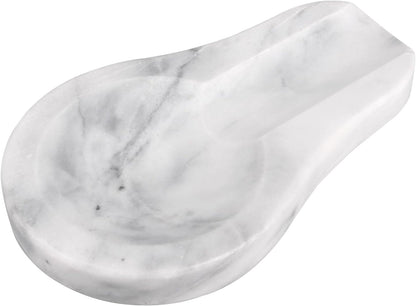 Marble Spoon Rest, Viva Jade, 4 * 6.5 | For Kitchen Stove Countertop, Marble Utensil Holder, for Spatula, Ladle, Fork
