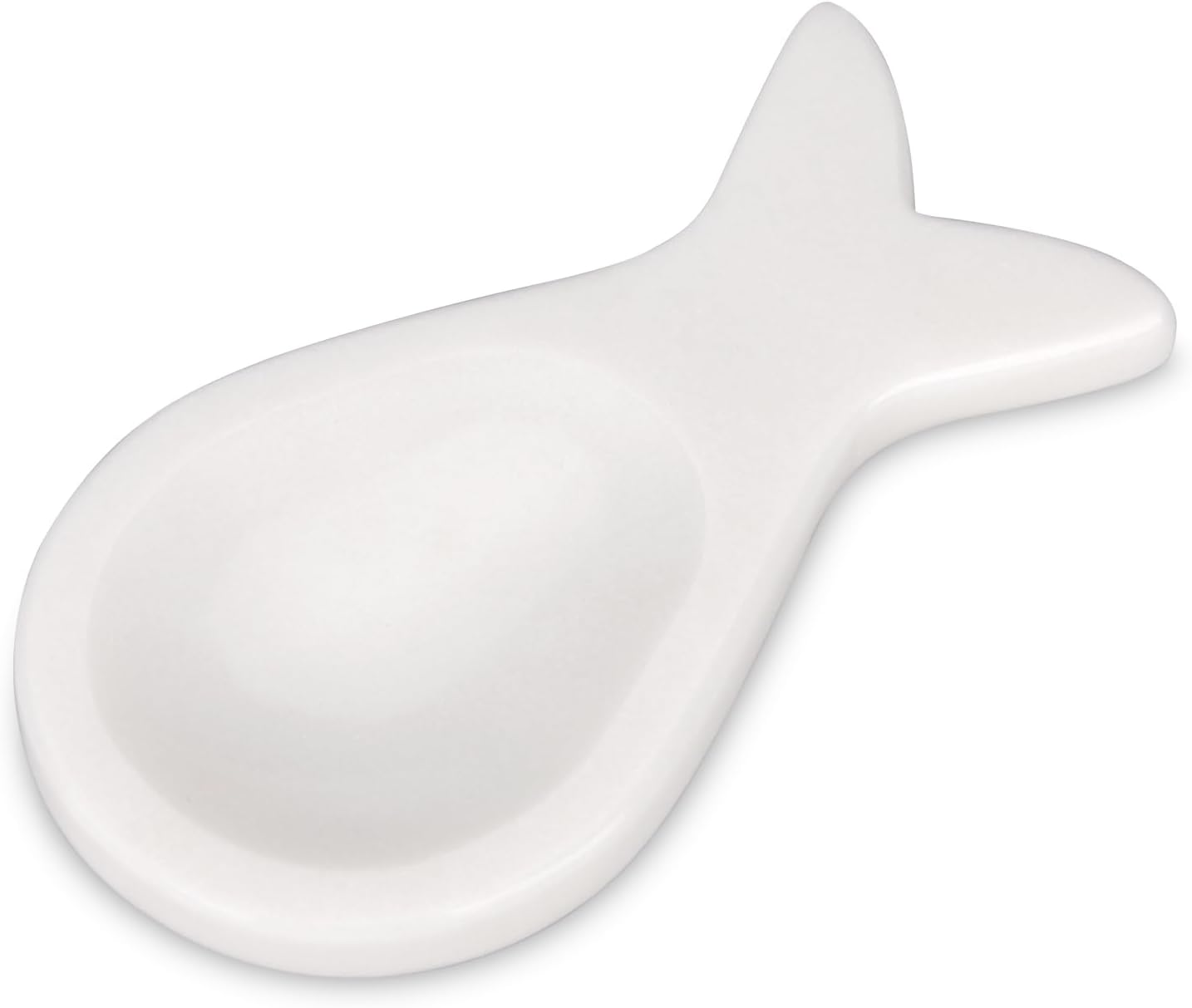 Marble Spoon Rest, Viva Jade, 4 * 6.5 | For Kitchen Stove Countertop, Marble Utensil Holder, for Spatula, Ladle, Fork