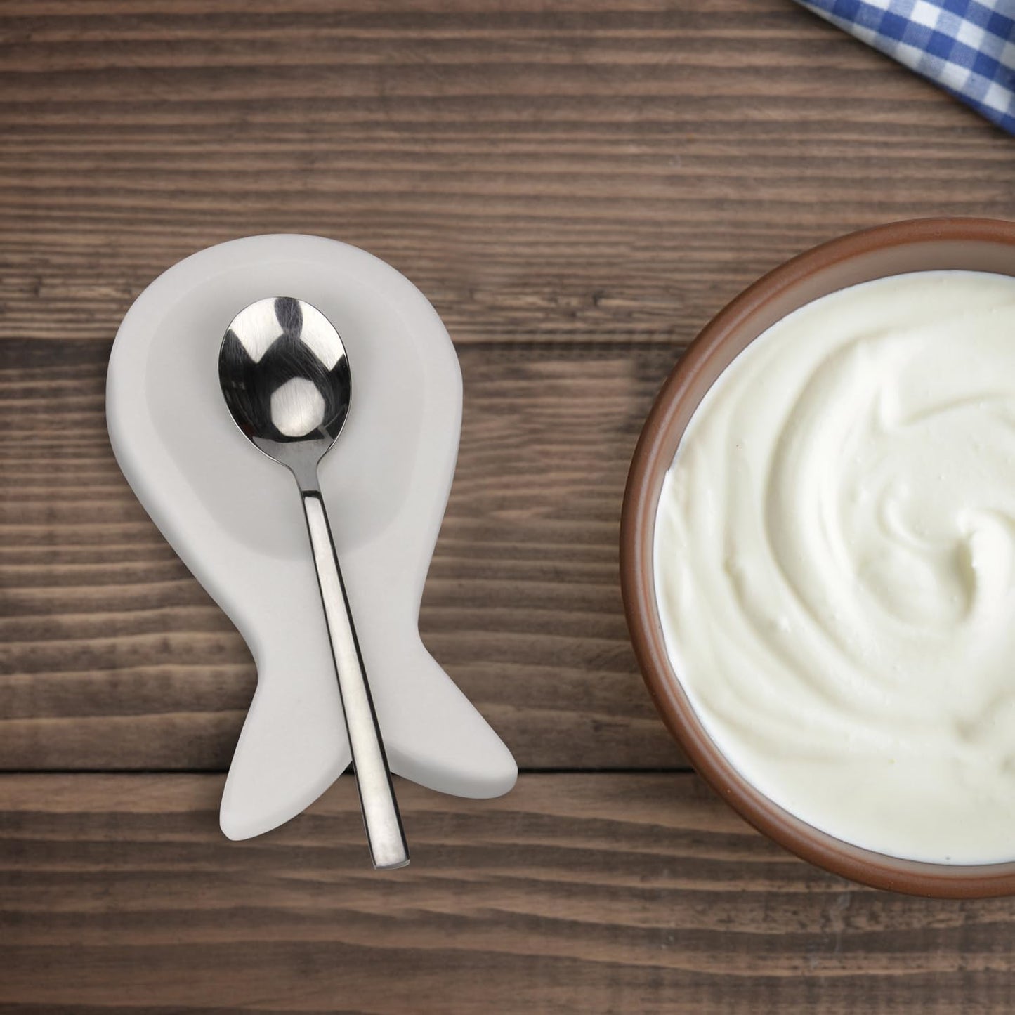 Marble Spoon Rest, Viva Jade, 4 * 6.5 | For Kitchen Stove Countertop, Marble Utensil Holder, for Spatula, Ladle, Fork