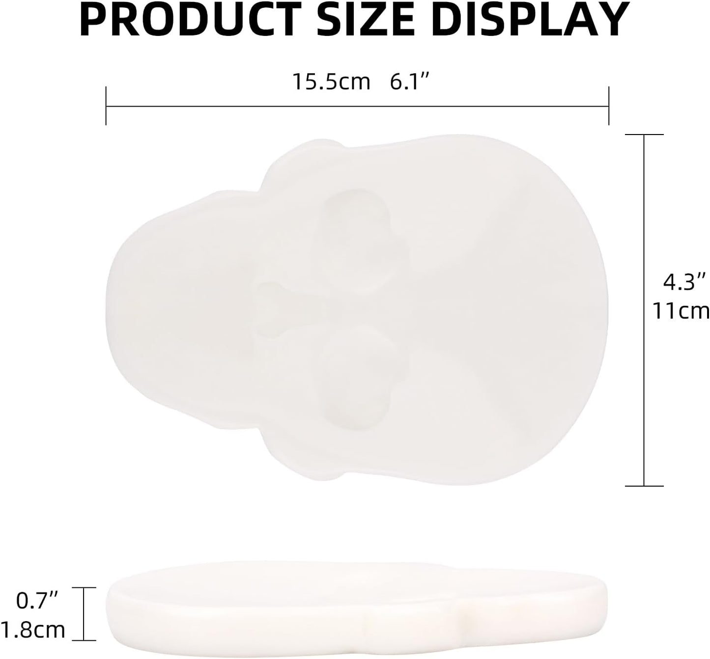 Marble Spoon Rest, Viva Jade, 4 * 6.5 | For Kitchen Stove Countertop, Marble Utensil Holder, for Spatula, Ladle, Fork