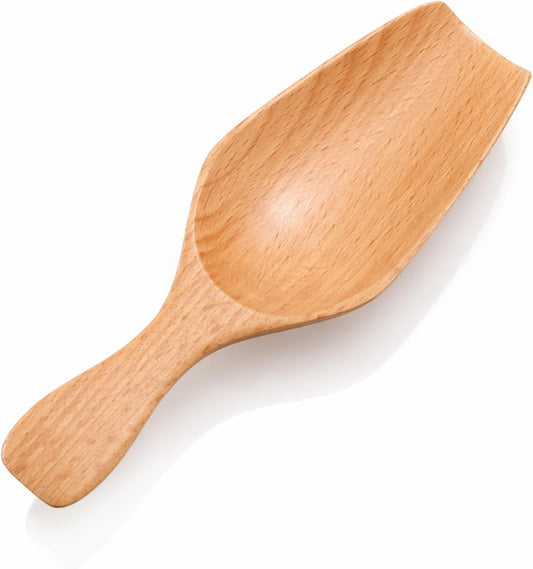 Wooden Scoops for Jars Laundry Scoop Wooden Coffee Scoop Small Scoops for Canisters Wooden-Measuring Spoons Scooper for Seasoning Bath Laundry Detergent Loose Tea Rice Flour Matcha