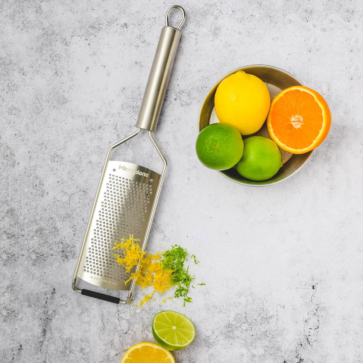 Professional Series Kitchen Grater Large Shaver for Hard Cheese, Chocolate and Truffle with Stainless Steel Blades - Made in USA
