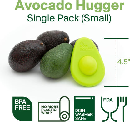 Avocado Hugger Single Pack - Keep Avocados Fresh with Patented Hug Design, BPA Free Food Grade Silicone Avocado Saver, Airtight Seal, Dishwasher Safe, Smart Storage Solution