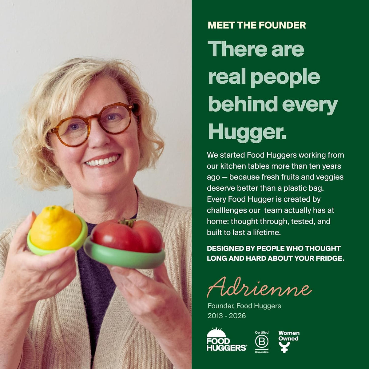 Avocado Hugger Single Pack - Keep Avocados Fresh with Patented Hug Design, BPA Free Food Grade Silicone Avocado Saver, Airtight Seal, Dishwasher Safe, Smart Storage Solution