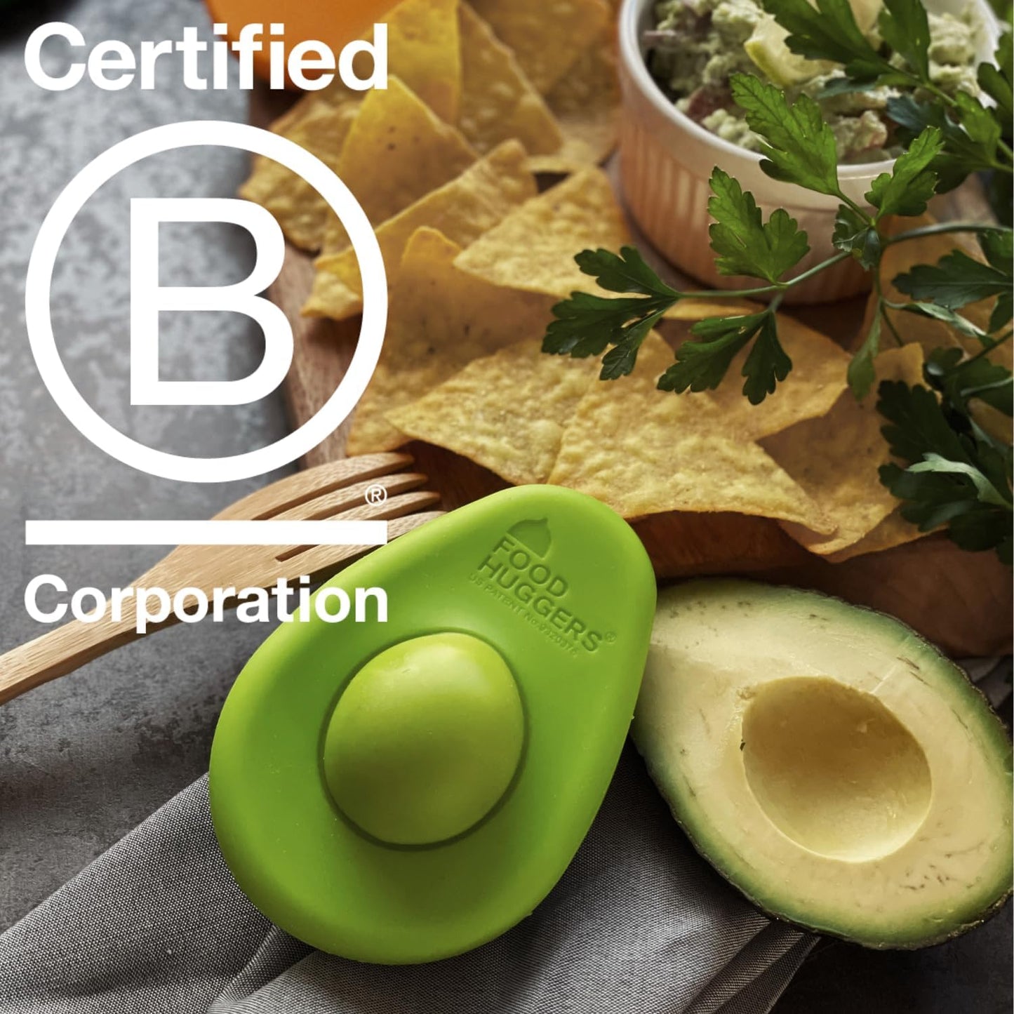 Avocado Hugger Single Pack - Keep Avocados Fresh with Patented Hug Design, BPA Free Food Grade Silicone Avocado Saver, Airtight Seal, Dishwasher Safe, Smart Storage Solution