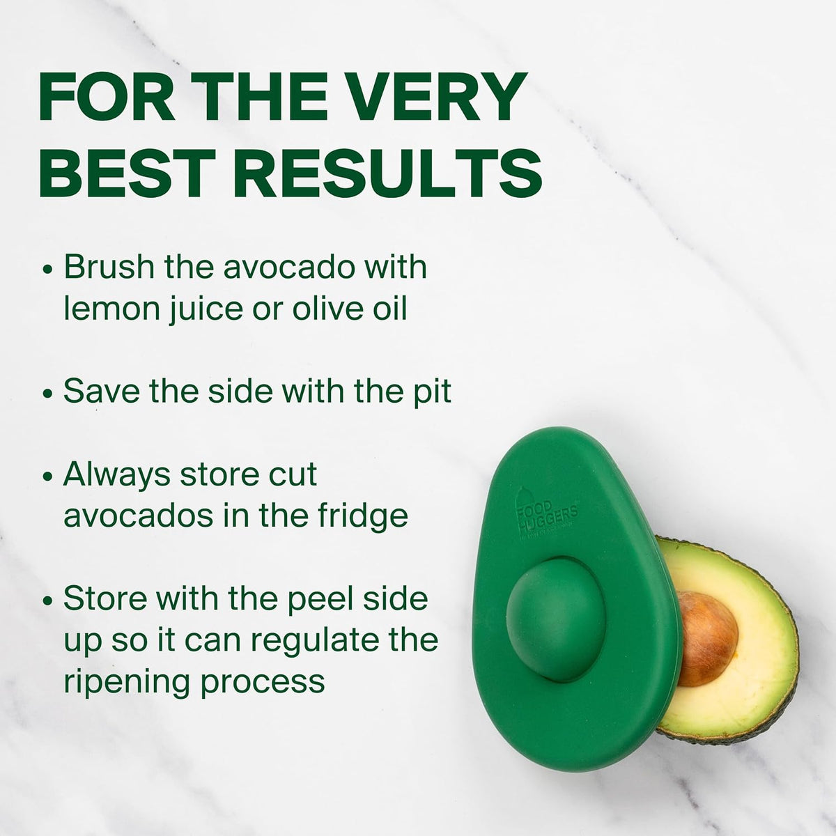 Avocado Hugger Single Pack - Keep Avocados Fresh with Patented Hug Design, BPA Free Food Grade Silicone Avocado Saver, Airtight Seal, Dishwasher Safe, Smart Storage Solution
