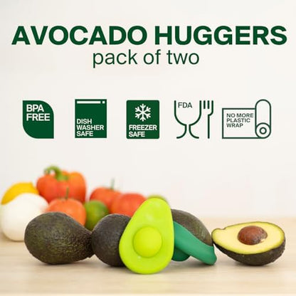 Avocado Hugger Single Pack - Keep Avocados Fresh with Patented Hug Design, BPA Free Food Grade Silicone Avocado Saver, Airtight Seal, Dishwasher Safe, Smart Storage Solution