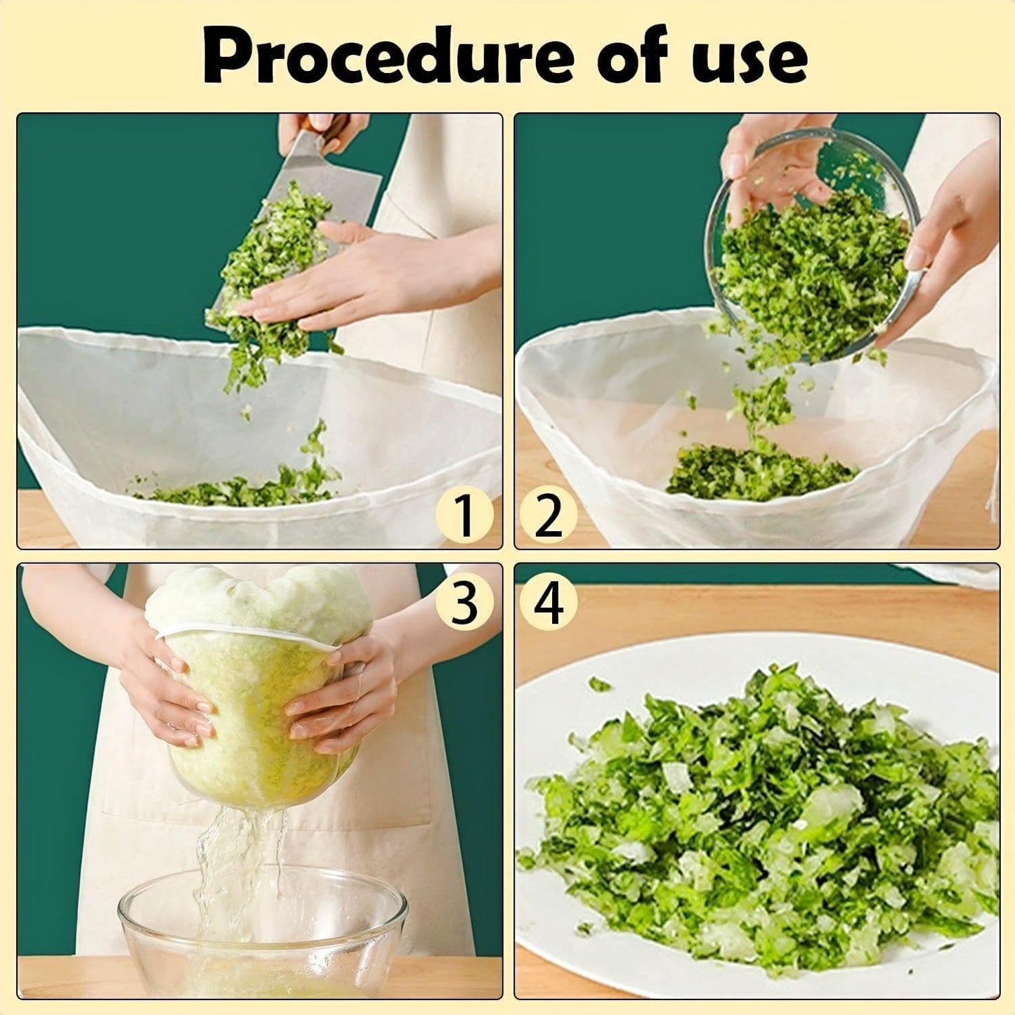 5PCS Cheese Cloth Bags for Straining, Bowl-shaped reusable nylon cheese cloth filter bag, fine mesh multi-purpose food filter bag, suitable for nut milk, juice, soy milk, dumpling fillings. (Medium)