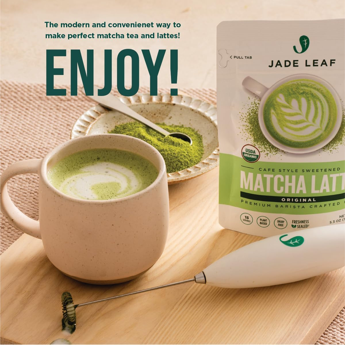 Jade Leaf Traditional Matcha Whisk Set