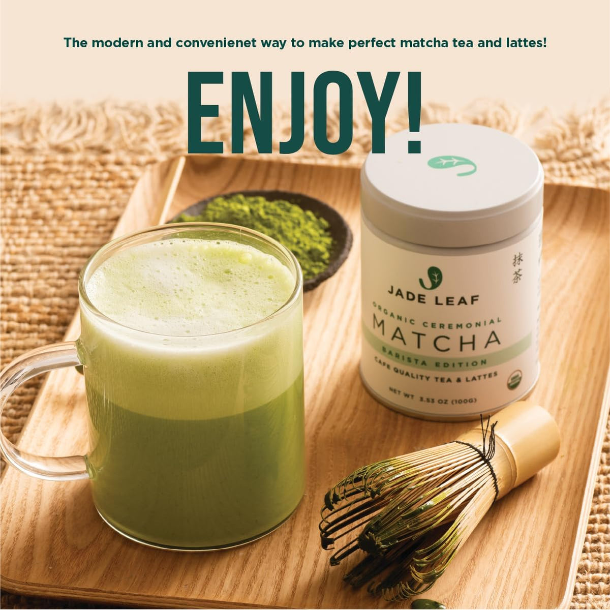 Jade Leaf Traditional Matcha Whisk Set