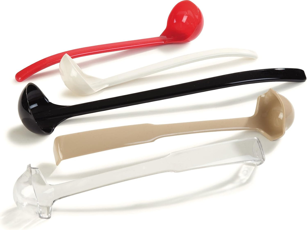 029503 Carly Plastic Dressing/Serving Ladle, 1 oz./9.5", Black