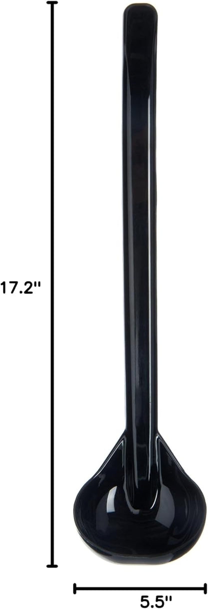 029503 Carly Plastic Dressing/Serving Ladle, 1 oz./9.5", Black