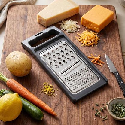 Cheese Grater with Handle, Stainless Steel, Cheese Shredder, Fruit and Vegetable Zester, Multifunction Kitchen Tool