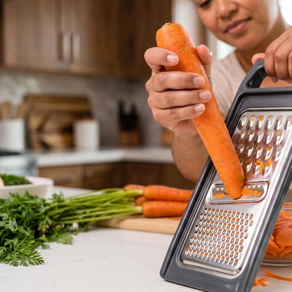 Cheese Grater with Handle, Stainless Steel, Cheese Shredder, Fruit and Vegetable Zester, Multifunction Kitchen Tool