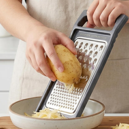 Cheese Grater with Handle, Stainless Steel, Cheese Shredder, Fruit and Vegetable Zester, Multifunction Kitchen Tool