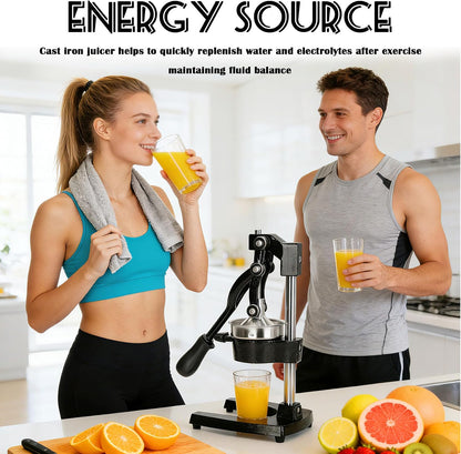 Cast Iron Juicer Hand Press Heavy Duty, Orange Juicer