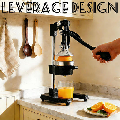 Cast Iron Juicer Hand Press Heavy Duty, Orange Juicer