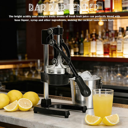 Cast Iron Juicer Hand Press Heavy Duty, Orange Juicer