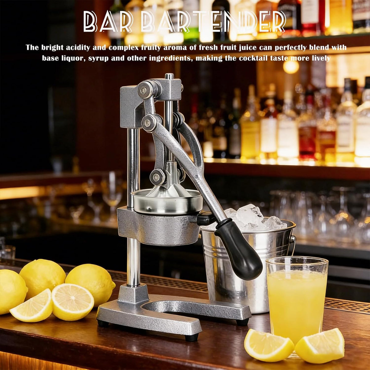 Cast Iron Juicer Hand Press Heavy Duty, Orange Juicer