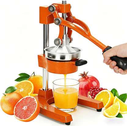 Cast Iron Juicer Hand Press Heavy Duty, Orange Juicer