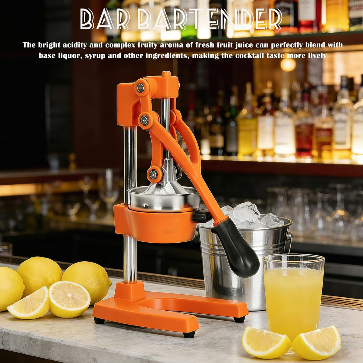 Cast Iron Juicer Hand Press Heavy Duty, Orange Juicer