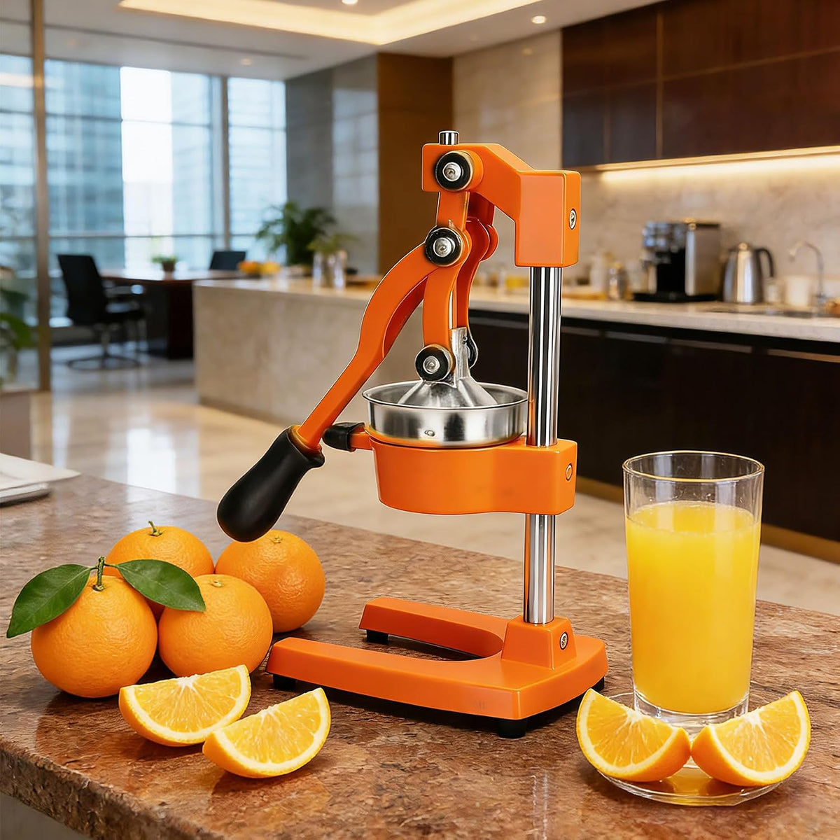 Cast Iron Juicer Hand Press Heavy Duty, Orange Juicer