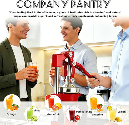 Cast Iron Juicer Hand Press Heavy Duty, Orange Juicer