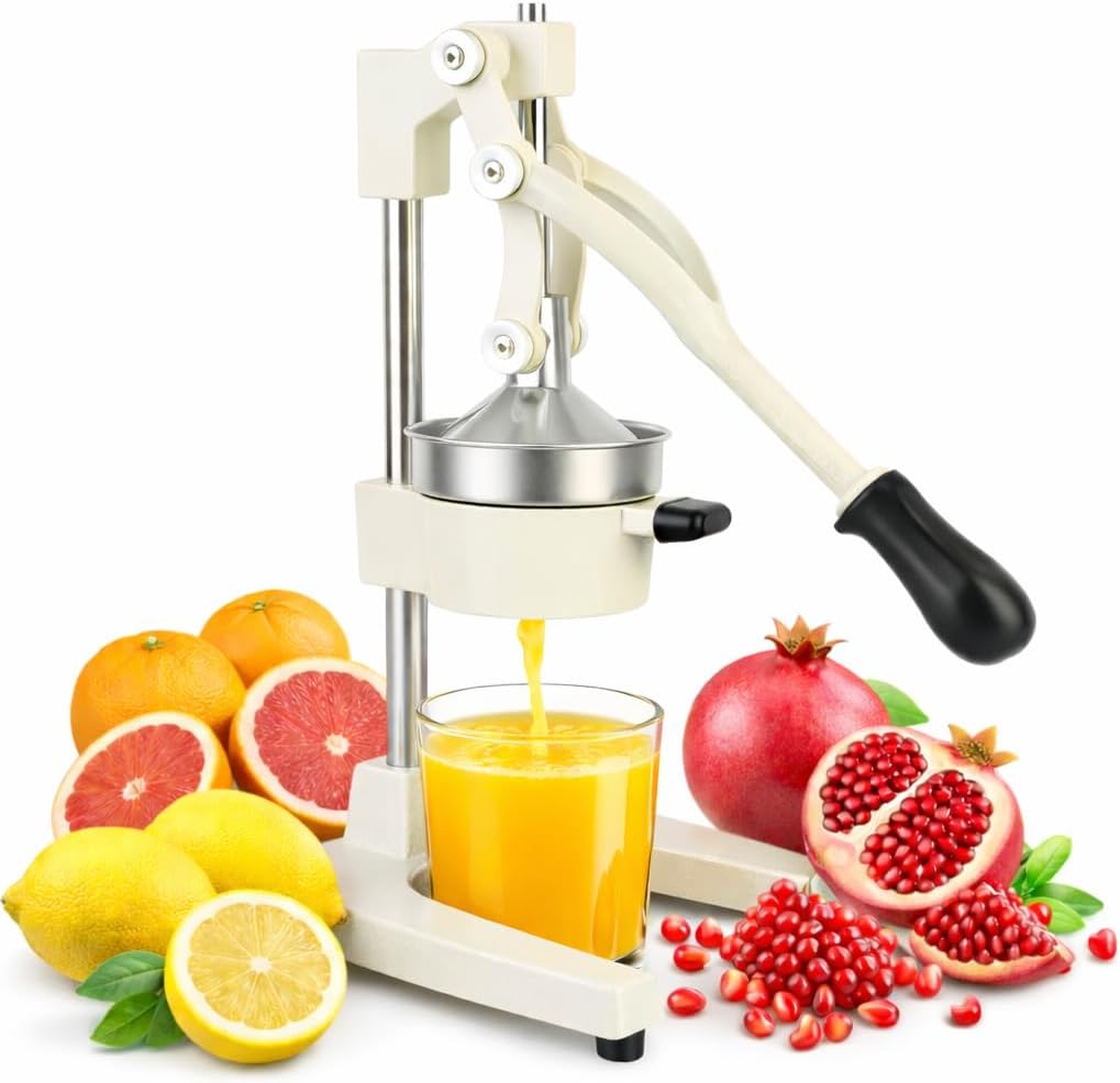 Cast Iron Juicer Hand Press Heavy Duty, Orange Juicer