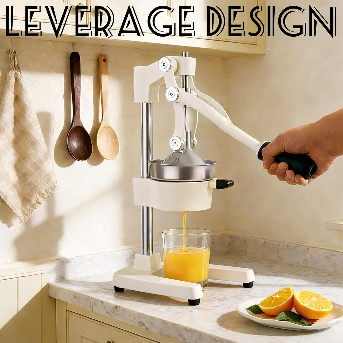 Cast Iron Juicer Hand Press Heavy Duty, Orange Juicer